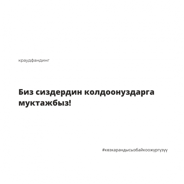 "Жалпы иш" коомдук фонду жергиликтүү кеңештерге шайлоону көз карандысыз байкоо жүргүзүүгө краудфандинг долбоорун баштады.