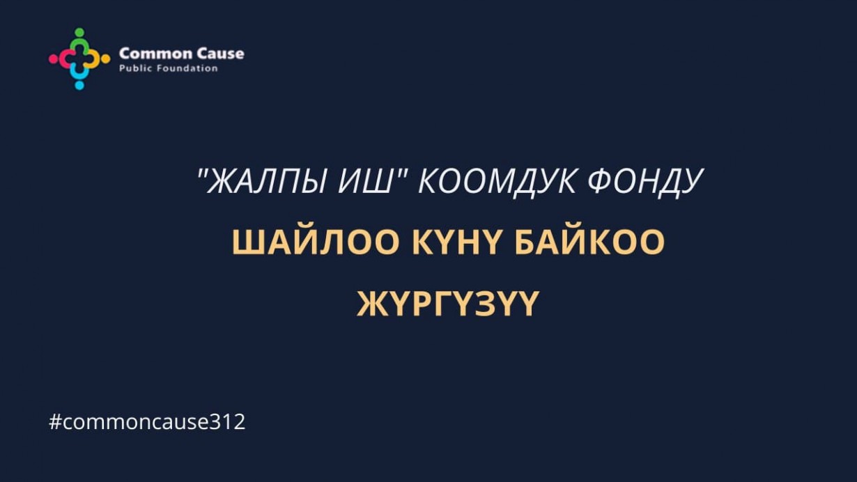 "Жалпы иш" коомдук фонду: ШАЙЛОО КҮНҮ БАЙКОО ЖҮРГҮЗҮҮ