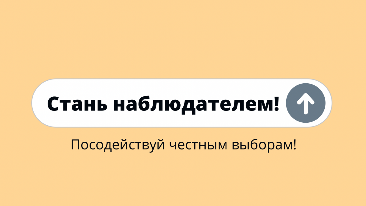 Стань наблюдателем! Посодействуй честным выборам!